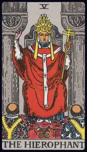 The Hierophant — tarot card
